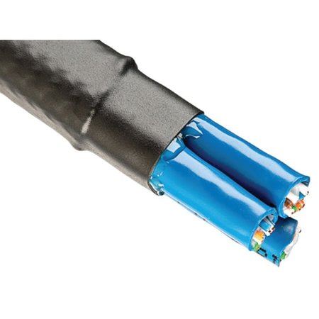 Kable Kontrol 2:1 Heat Shrink Tubing - 1/4" Diameter - 4' ft - Black - Dual Wall Adhesive Lined HS503-1-BLACK